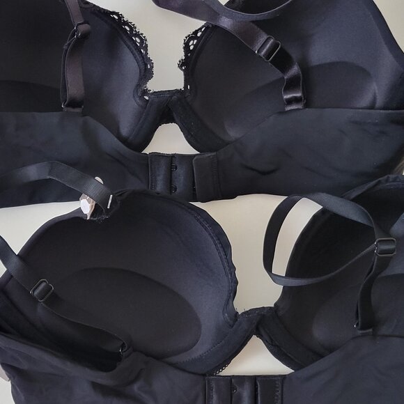 Lot of 2 BNWT Calvin Klein CK Underwire Padded Black Customized Lift Bras 34C - Picture 3 of 6